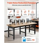 Uimoso Adjustable Workbench With Oak Wood Top And Built-in Power Outlets 72x24in