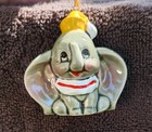 Vintage Walt Disney Productions Dumbo Ceramic Christmas Ornament Figurine Japan