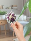 Purple Flower Bouquet Die Cut Vinyl Stickers Set Scrapbooking Laptop Waterbottle