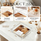 Acrylic Trays For Needlepoint 8  X 8    Scalloped Acrylic Tray With Drawer For I
