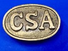 Csa Civil War Soldier Confederate States 3 Prong Back Military Belt Buckle Plate