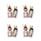8pcs New 4mm Amplifier Speaker Terminal Binding Post Banana Plug Adapter Socket
