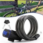 Heavy-duty Bike Cable Lock With 2 Keys  Anti-theft Bicycle And Scooter Security