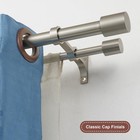 Brushed Nickel Double Curtain Rods  48-84  48-84   