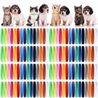 90 Pcs Newborn Whelping Collars For Puppies   Kittens  3 Sizes  15 Colors