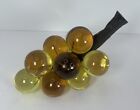 Vintage Ultra Rare Lucite Acrylic Grape Cluster Yellow Gold Mcm Rare 8  See Pics