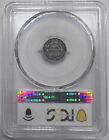 1853 Arrows Liberty Seated Half Dime     Pcgs Vf30  Gold Shield  Free Shipping