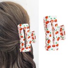 1pcs Cherry Heart Hair Clips - Spring Summer Elegant 1 Count  pack Of 1   Red