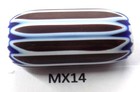 Beautiful Mahogany Old Antique Venetian Chevron African Trade Bead  Mx14  Bg 88