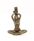 J  Patoue  Collectible Bronze Sculpture Female Figure Wall Mount Art Plaque