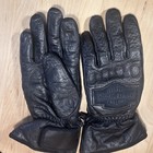 Harley Davidson Black Leather Riding Gloves Thermal Hook Loop Logo Women   s Xs