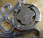 1893 Harley Davidson Biker Hobo Nickel Coin Amazing Art Hollow Cut Metal Pendant