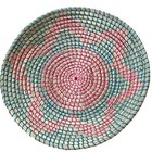 Set Of 3 Natural Woven Seagrass Wicker Wall Basket Decor Hanging Flat Baskets