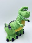Vintage 1999 Fisher Price Dino Roar T-rex Dinosaur Plush Plastic Head Green