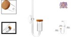 Co2 Diffuser Glass With Custom Ceramic For Aquarium Plants S-13mm 32gal