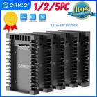 Orico 1-5pack Ssd Sata Mounting Bracket 2 5 To 3 5 Hard Drive Adapter Caddy Tray