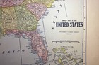 1921 Map Of United States Of America Color 17    X 29   