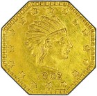 1902 1 4p Alaska   California Fractional Gold Hart s Coins Of West   Pcgs Unc R7