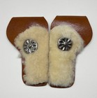 Vtg Hubley Pet Diecast Western Repeating Cap Guns Pistols W  Holsters Sheepskin