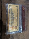 Benjamin Franklin  100 Dollar Gold Certificate 24k Foil Banknote