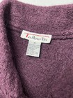 Talbots Women s M 100  Wool Knit Blazer Jacket Deep Purple Collared