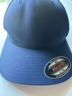 The Original Flexfit Blue 6-panel Fitted Mesh Back Baseball Hat Size L xl B0219