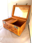 Vintage Hand-tooled Leather Train Case From Mexico