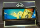 Vintage Coors Beer Edge Lit Lighted Bar Sign 16x11 Works Man Cave Advertising  
