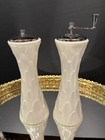 Vintage Lenox Glenwood 7  Salt Shaker   Pepper Grinder Set - Ivory