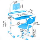 Kids Desk And Chair Set Height Adjustable Children s Study Table For Ages 3-18 