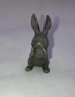 Adorable Vintage Spoontiques Pewter Miniature Whispering Bunny Rabbit Figurine