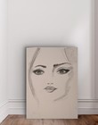 Original Contemporary Pencil Portrait Drawing Of Woman On Paper  Unframed