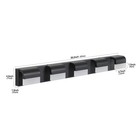 Modern Led 38   Vanity 5 Light Matte Black For Bathroom Mirror Wall Lamp Fixture