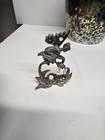 Pretty Pewter Woodland Fairy Statue With Beads And Crystals Figurine 