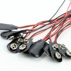 5pcs 9v Battery Connector Clip I-type 9 Volt Hard Plastic Shell Wire Leads