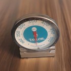 Vintage Taylor 5931 Oven Cooking Thermometer Stainless Steel Glass Face