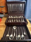 Vintage 1847 Rogers Bros Daffodil Silverware Silverplate Flatware 78 Piece Set