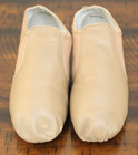 Flex Jazz Shoes Women s 6 Tan Slip On Elastic Sole Dance
