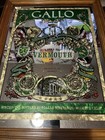Gallo Vermouth Glass Framed Sign 16   x21    Gallo Vineyards Modesto  Ca