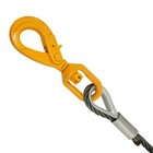 Wire Rope Winch Cable With Self Locking Swivel Hook 9 16x100ft 10 2t Yellow Hook