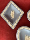 Wedgwood Blue Jasperware Bridge Partial Set  Heart Club Diamond Dish Ashtrays