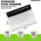 Bench Scraper For Baking Stainless Steel Dough Cutter And Scraper Tool Kitchen