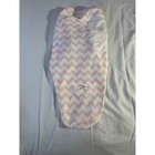 Swaddleme Large Pink White Chevron Zig Zag Baby Swaddle Sleep Sack