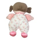 Pink Baby Starters Satin Feet First Doll Plush 9  Soft Baby Brown Hair