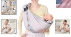 Lightweight Adjustable Baby Carrier - Soft Cotton Sling For Newborns   Toddlers