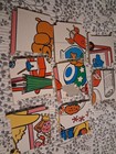Vintage Sesame Street Alphabet Books 8-piece Lot Interlocking Board Books