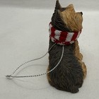 Sandicast Christmas Ornament Dog Yorkshire Terrier With Scarf Yorkie Dog Euc