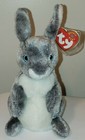 Ty Beanie Baby - Hopper The Bunny Rabbit 7  New Mwmts Plush Stuffed Animal Toy