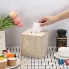 Square Tissue Box Cover Natural Travertine Tissue Box Cover With Cushion