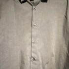Apt  9 Premier Flex Slim Fit Gray Dress Shirt 16-16 1 2 34 35 Long Sleeve